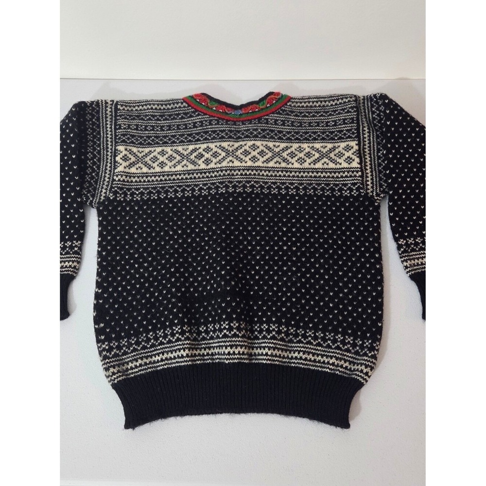 Dale of Norway Womens L Norwegian Wool Sweater Fair Isle Nordic Setesdal  EU44 - Picture 9 of 9
